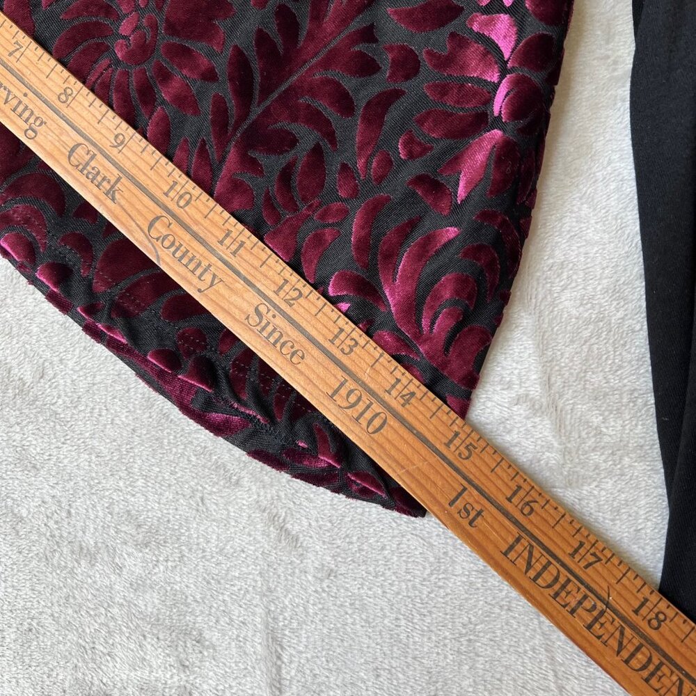Any Wear By Catherines Velvet Burnout Flare Sleeve Cold Shldr 5X Whimsigoth NWT - Picture 7 of 11